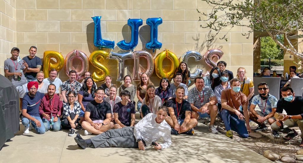 A group photo of La Jolla Institute postdoctoral fellows